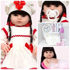 Kit 2 Bonecas Reborn Baby Kiss Bebê Reborn Loira ou Morena