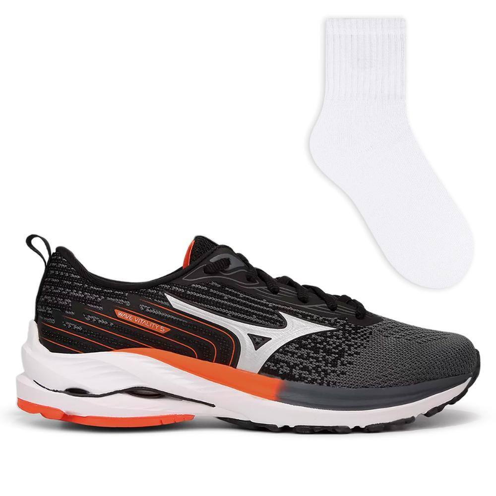 Tênis Mizuno Unissex Wave Vitality 5 Corrida + Meia Color Sports