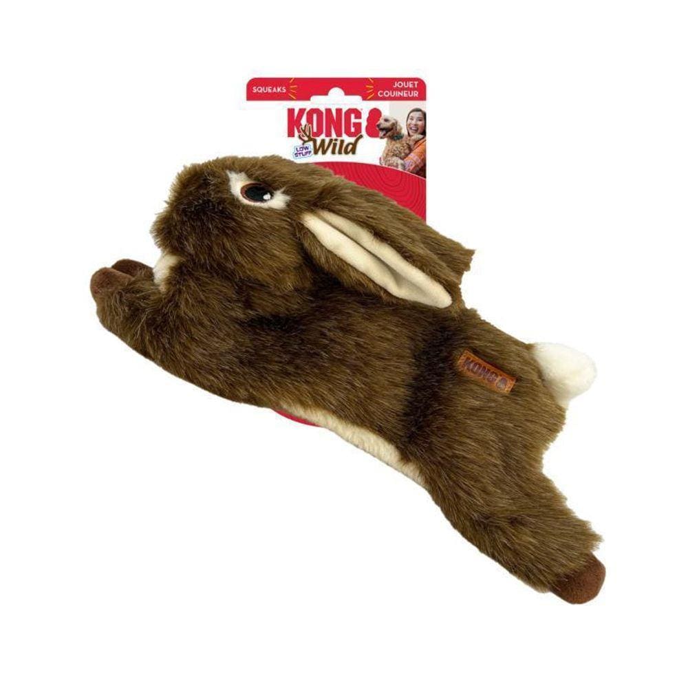 Pelúcia Kong Wild Low Stuff Coelho Selvagem Para Cachorro Md