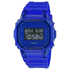 Relógio CASIO G-SHOCK unissex digital azul DW-5600SB-2DR
