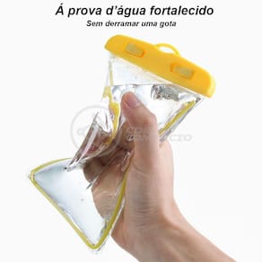 Capa Bolsa A Prova Dágua Impermeável Universal Para Amarelo