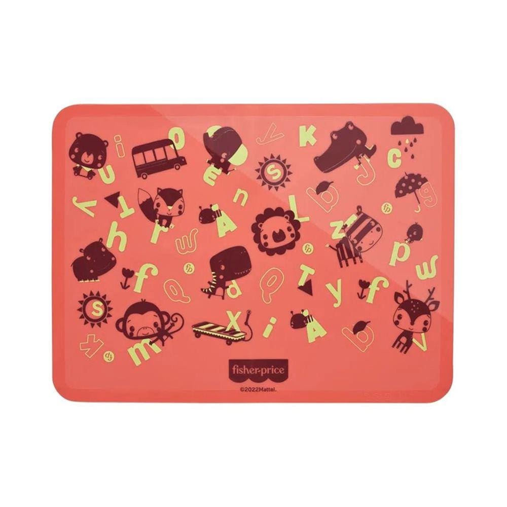 Jogo Americano de Silicone Estampado Vermelho - Fisher Price - Fisher Price