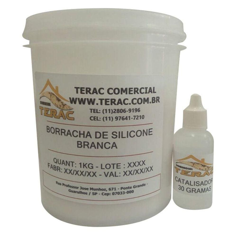 Borracha de Silicone para moldes Branca com catalisador - Terac