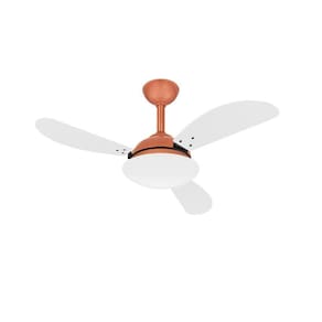 Ventilador Teto Cobre Turbo Silencioso Fly 3 Pás Ventax 220V
