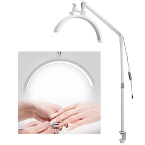 Luminaria Estetica 3 Tons Ajustavel Suporte Celular Spa Sobrancelha Cilios Limpeza Pele Estudio Consultorio Tatuagem Maquiagem