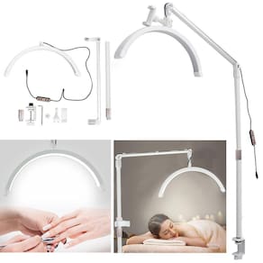Luminaria Estetica 3 Tons Ajustavel Suporte Celular Spa Limpeza Pele Rosto Face Estudio Tatuagem Manicure