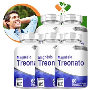 Magnésio Treonato 5x60 Sem Sabor