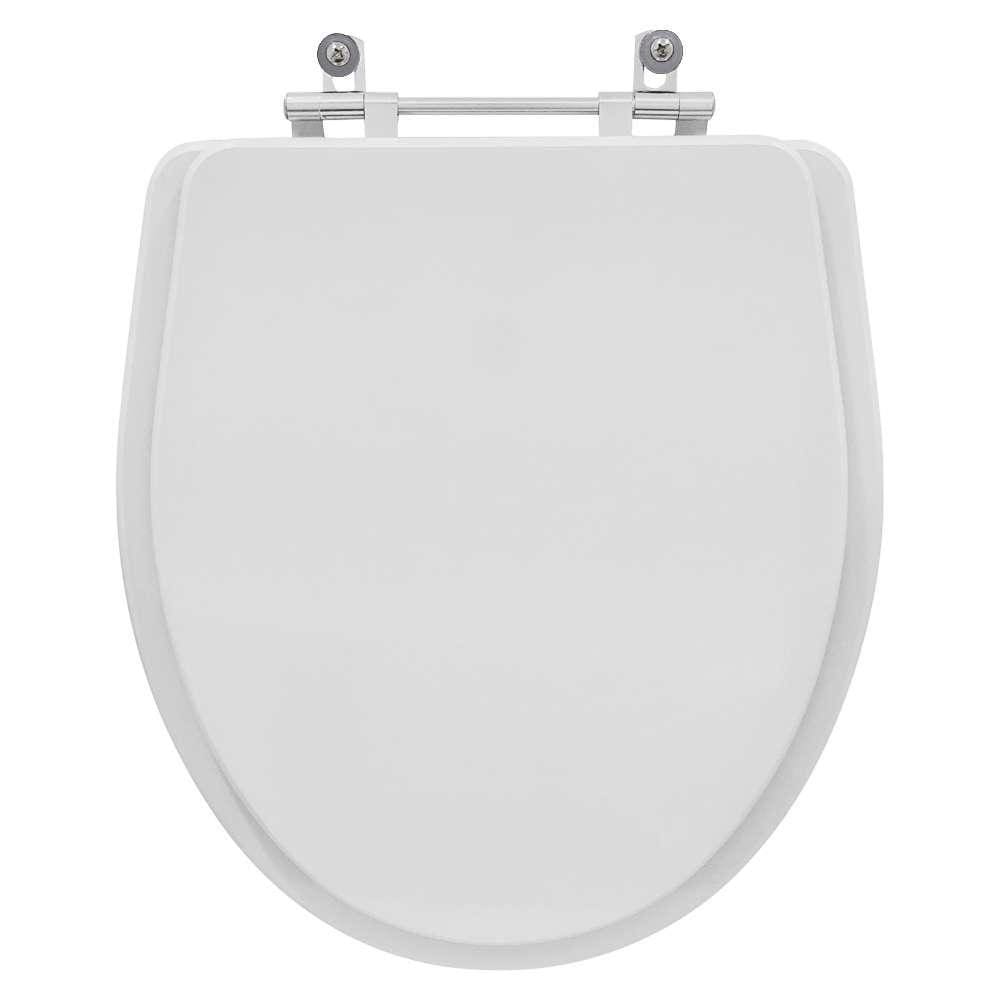 Assento Sanitário em MDF Laura Branco para bacia Roca