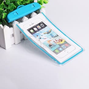 Capa Bolsa A Prova Dágua Impermeável Universal Para Celular - Azul
