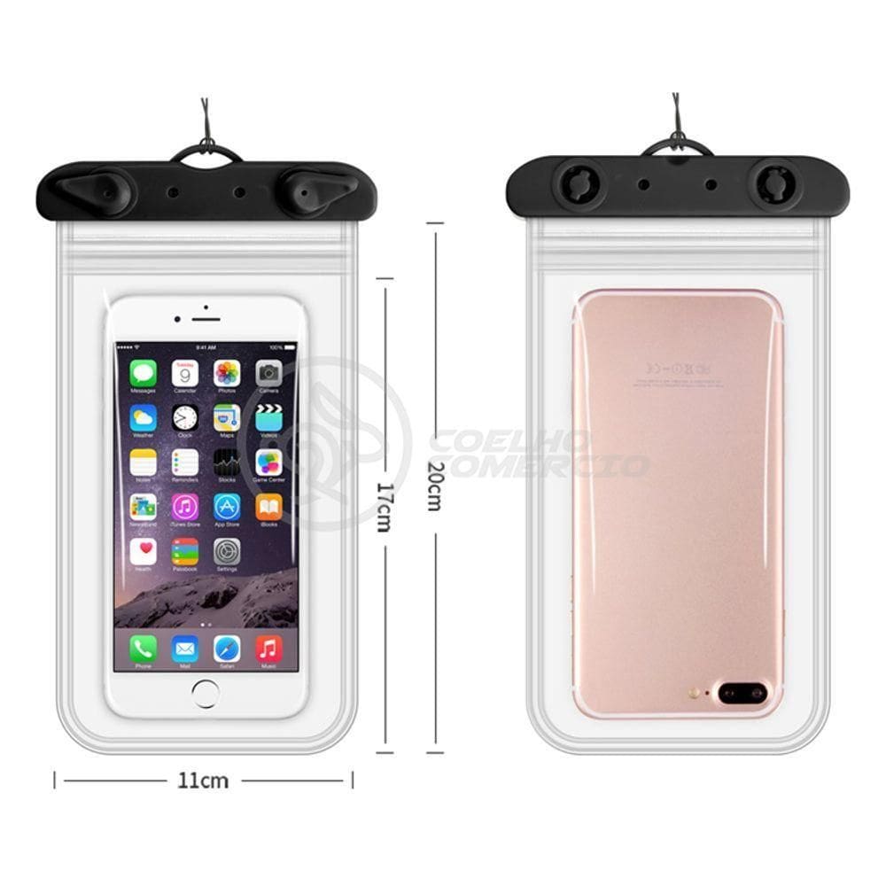 Capa Bolsa A Prova Dágua Impermeável Universal Para Preto