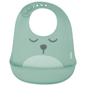 Babador de Silicone Com Pega Migalhas - Buba