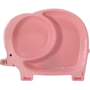 Pratinho com Divisórias Elefante Rosa - Buba