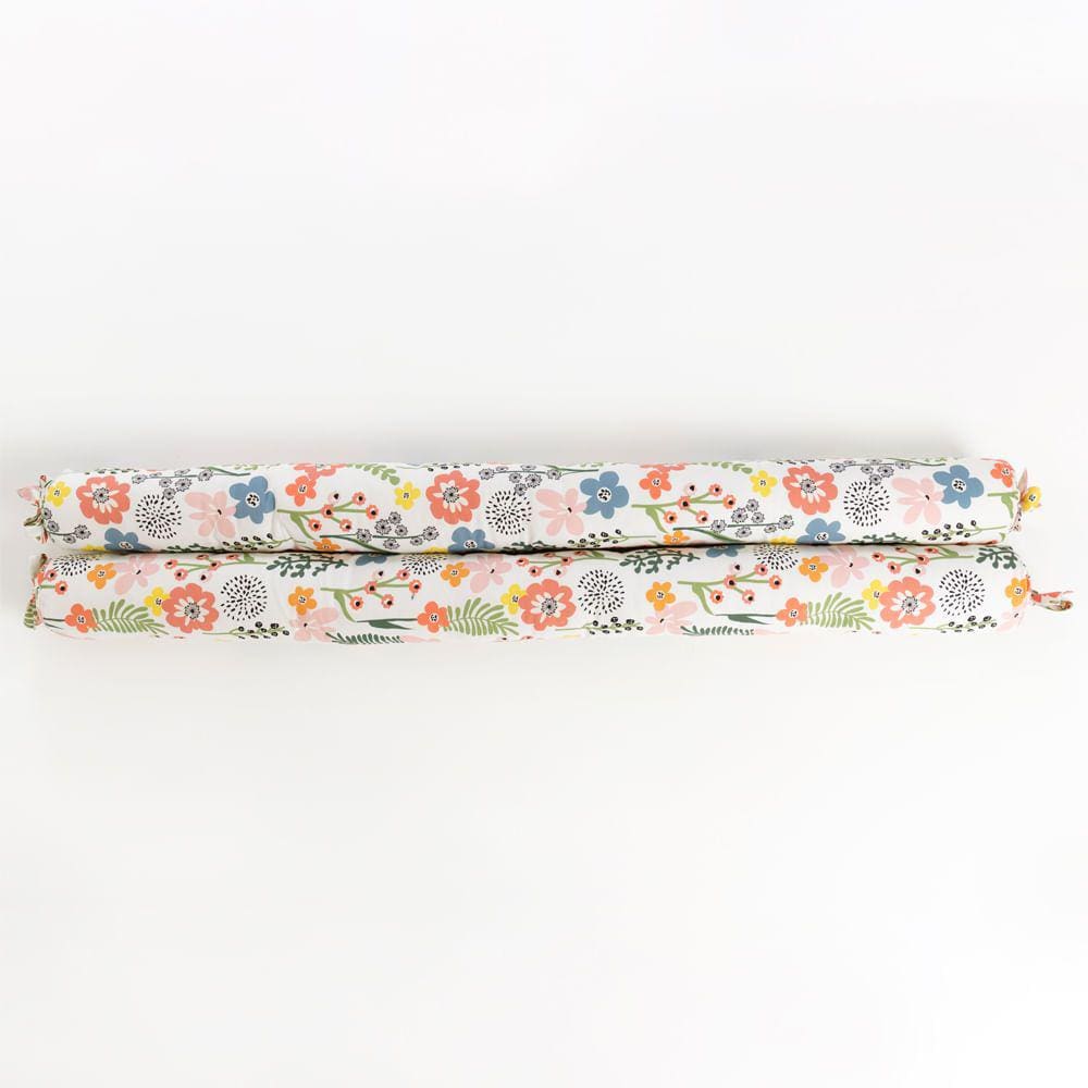 Par de Rolo Lateral Grande Flô - Pastel