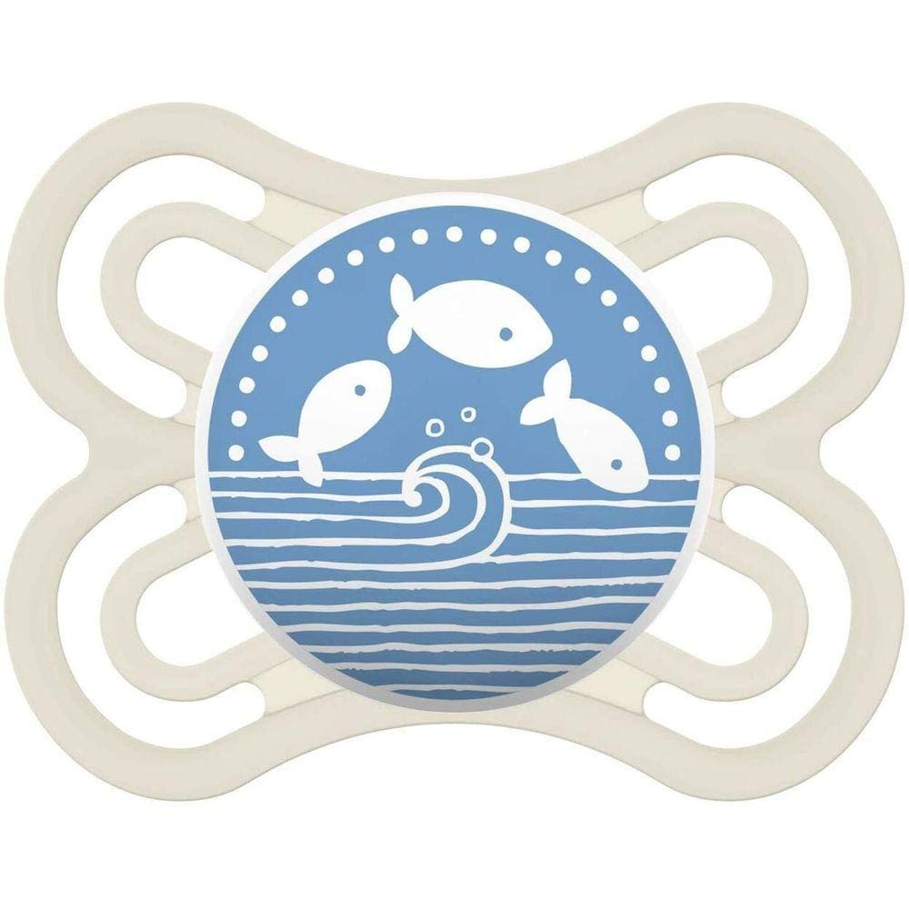 Kit com 2 Chupetas Perfect 0-6m Azul - MAM