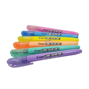 Caneta Marca Texto Lumi Color Soft Pilot Cores Pastel