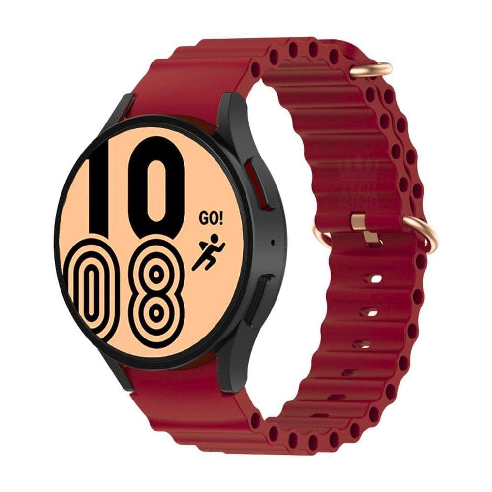 Pulseira Silicone Ondulada Para Smartwatch Galaxy Watch4 44