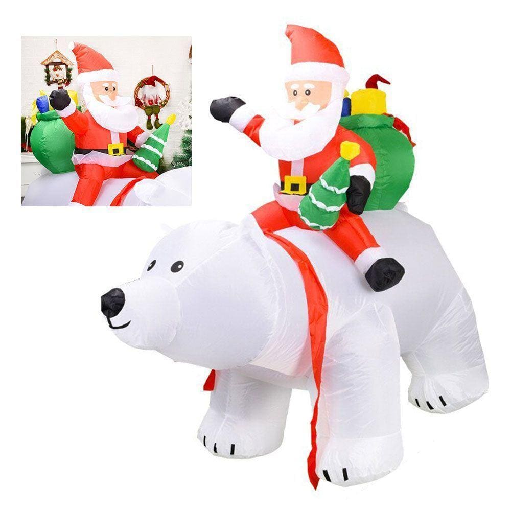 Papai Noel Urso Polar Natal Inflavel Familia Comemoraçao