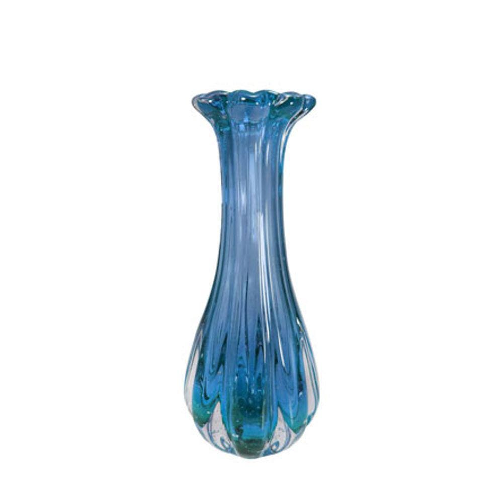 Vaso de murano Lamezia aqua marine 18x37 cm