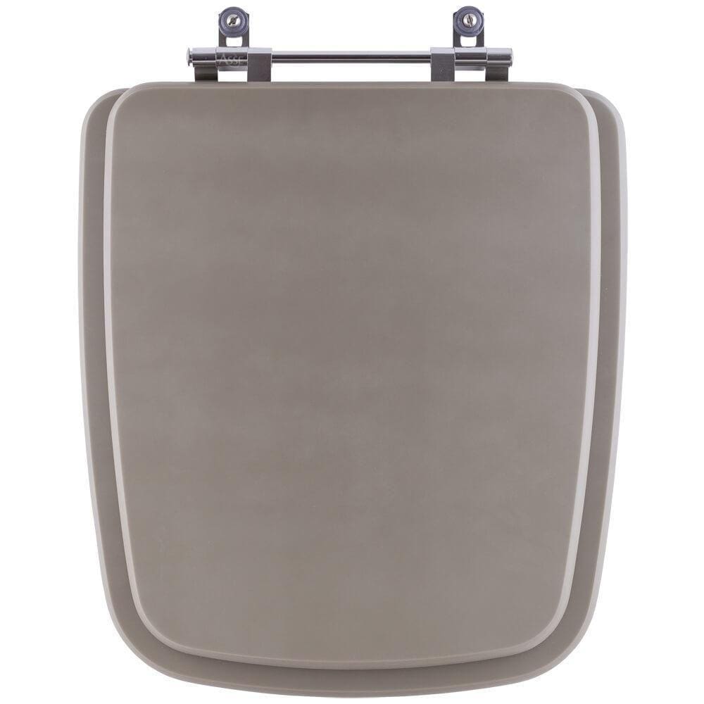 Assento Sanitário Acrílico Boss Cinza Fosco 6Lpf