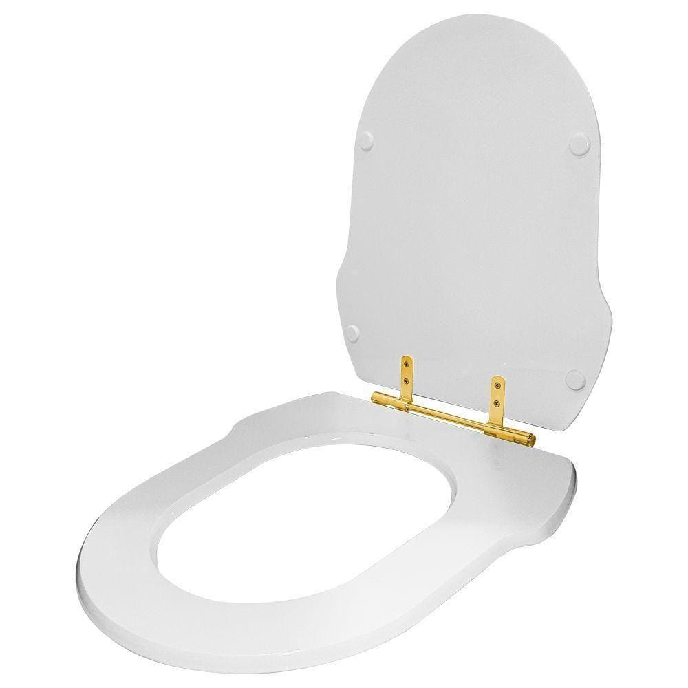Assento Sanitário Poliéster Hampton Branco Para Vaso Incepa