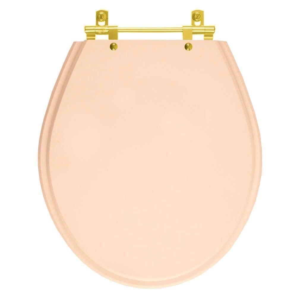 Assento Sanitário Ravena Rosa Floral Para Vaso Deca