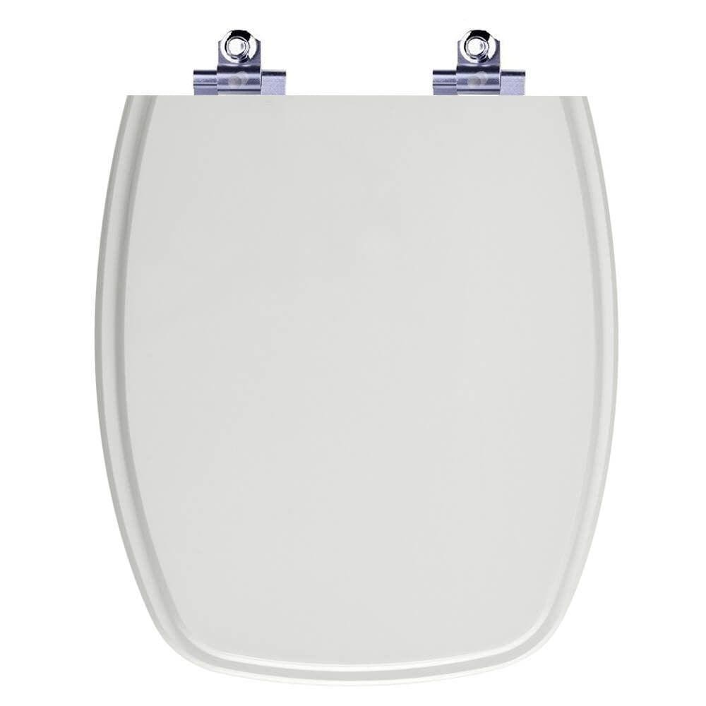 Assento Sanitário Fechamento Lento Stylus Cinza Prata