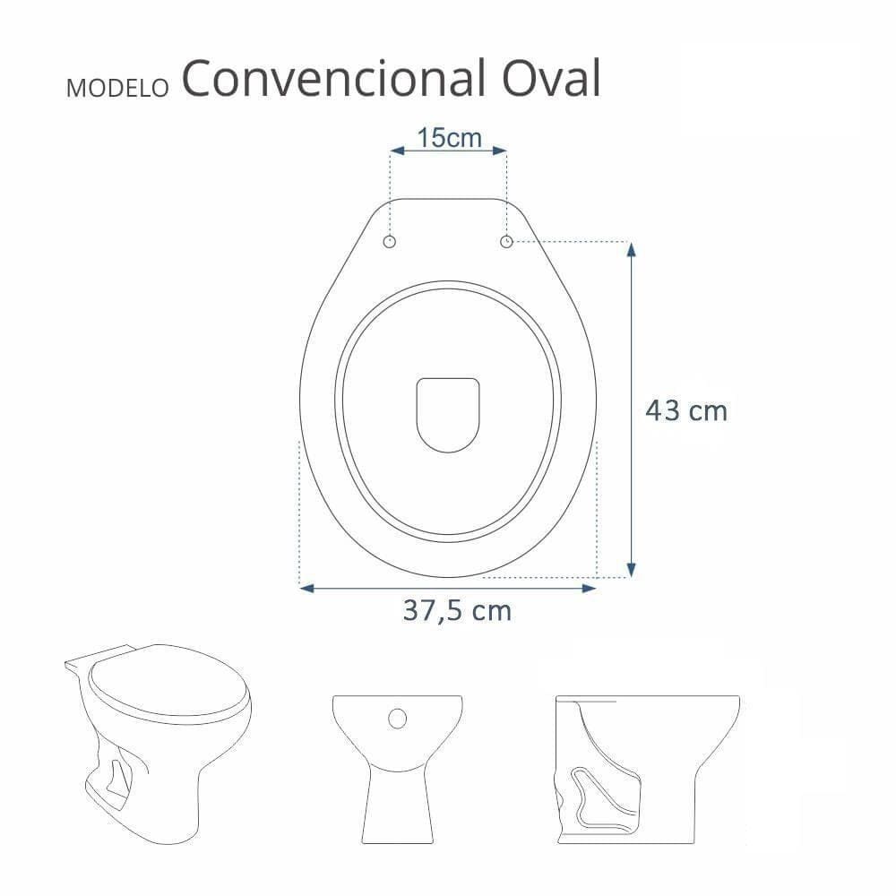 Assento Sanitário Poliéster Oval Cristal Golfinho Conchas