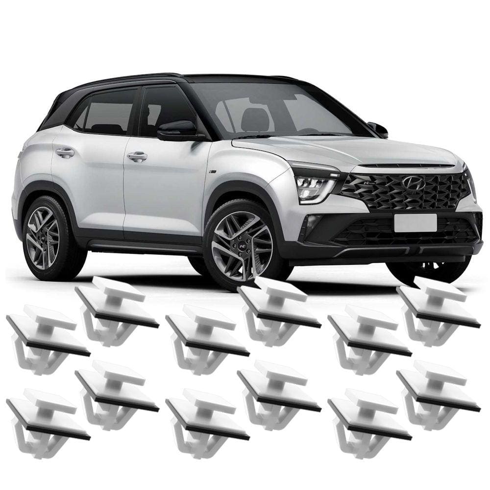 Kit 12 Grampos Presilhas Para Spoiler Acabamento Lateral Creta 2022 2023 2024