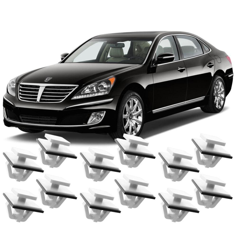Kit 12 Grampos Presilhas Para Spoiler Acabamento Lateral Equus 2012 2013