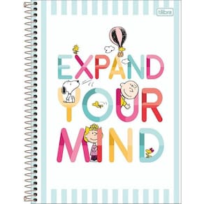 Caderno Univ. 10 Matérias 160 Folhas Snoopy Capa 2 - Tilibra