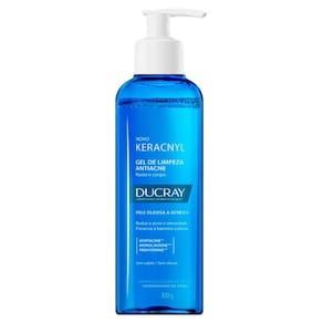 Keracnyl Ducray Gel de Limpeza Antiacne Rosto e Corpo Pele Oleosa a Acneica 300g