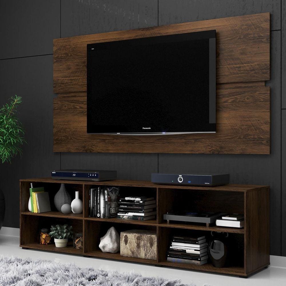 Rack Estante Grande Painel para TV até 55 Polegadas Imperador Cacau