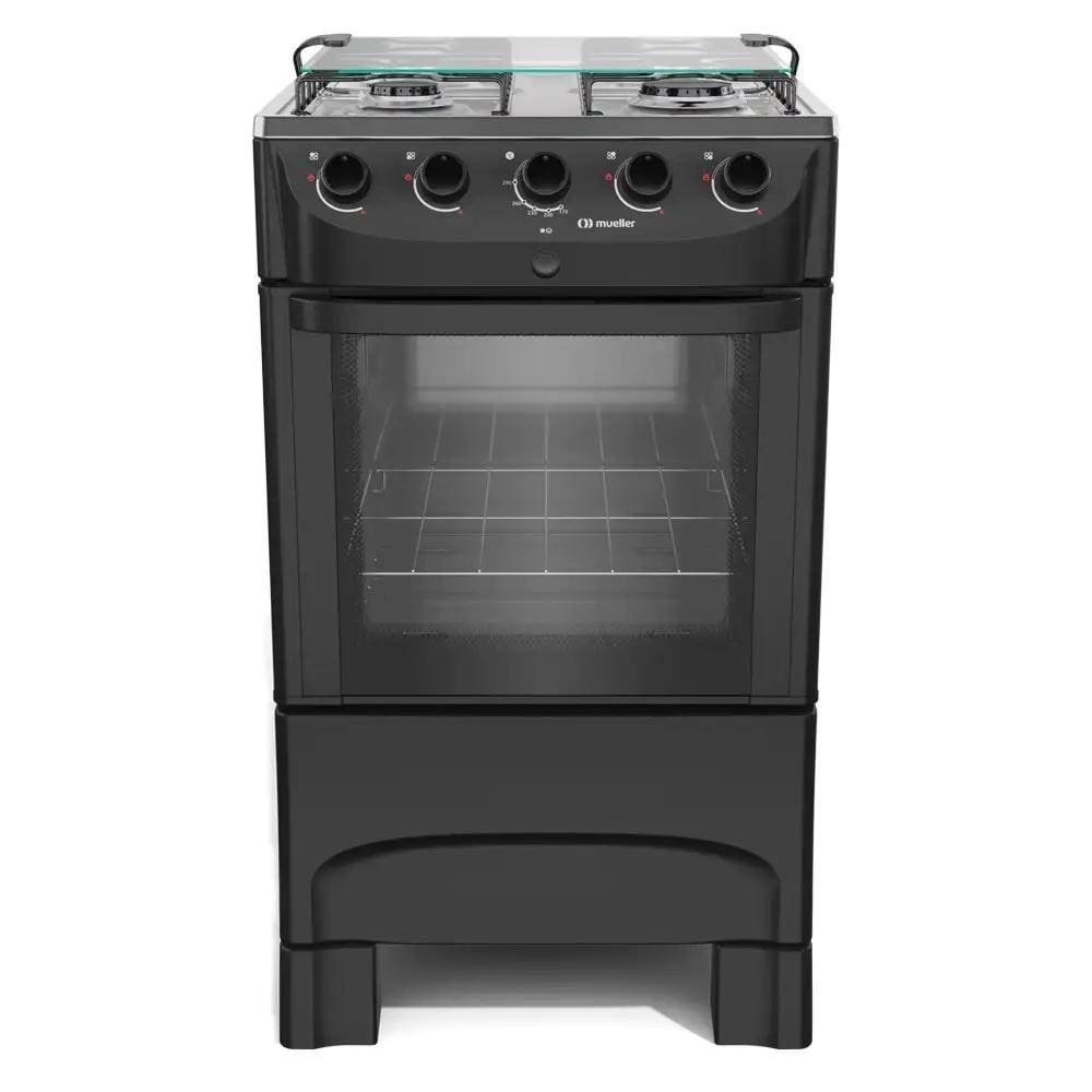 Fogão Mueller 4 Bocas Preto Fosco MFI4BB - Bivolt