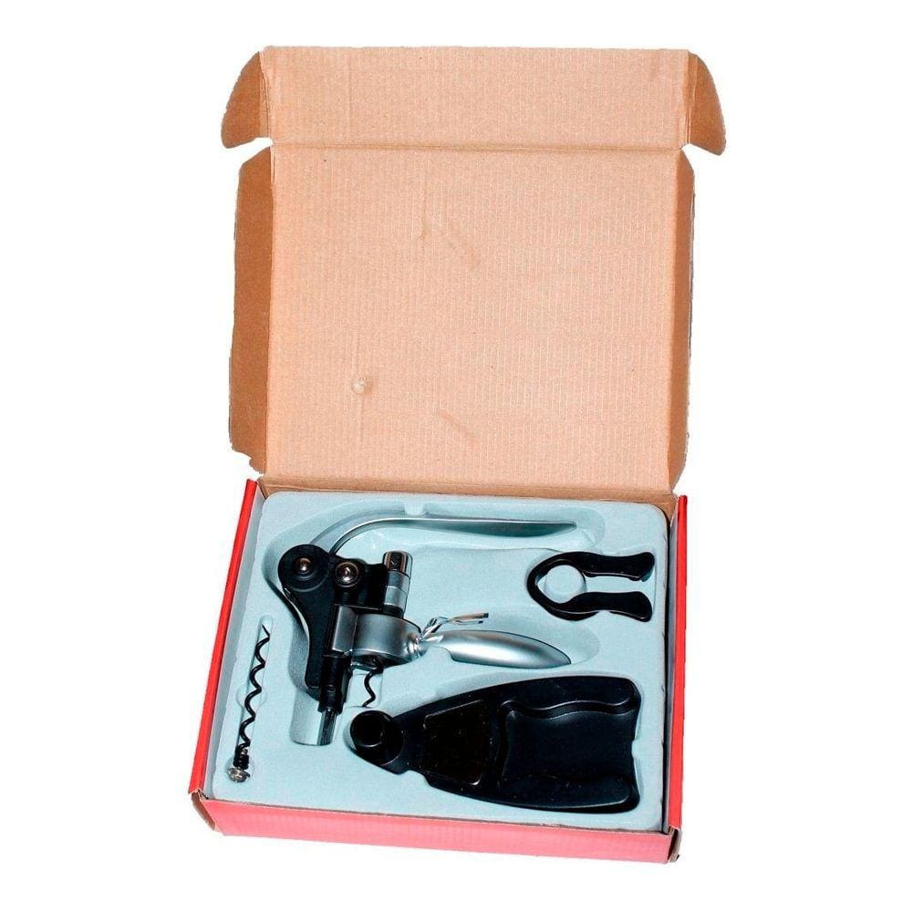 Estojo Abridor De Garrafa de  Vinho De Mesa Saca Rolhas Kit
