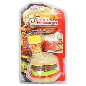 Kit Infantil Faz De Conta Hamburguer Colorido Divertido