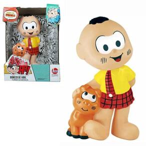 Turma da Mônica Boneco Cascão em Vinil Brinquedo Infantil Lider