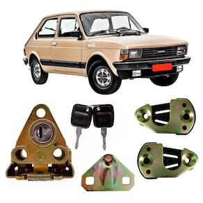 Kit Fechadura Com Chave Batente Porta Mala E Porta Fiat 147