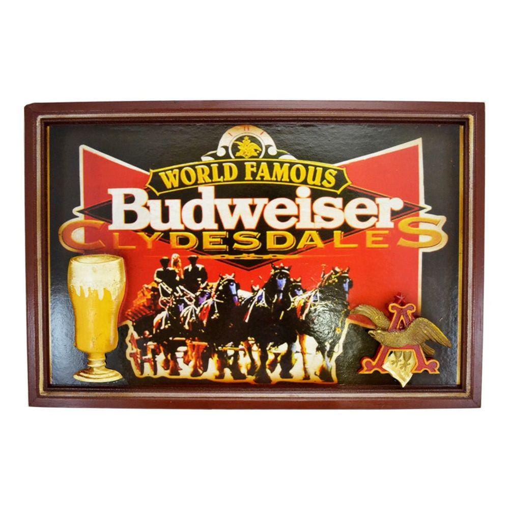 Quadro De Madeira Decorativo World Famous Bar Cerveja