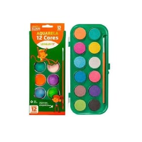Tinta Aquarela Joy 12 Cores Leonora