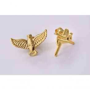 Brinco Duo Com Brincos Religiosos Folheado Em Ouro 18K