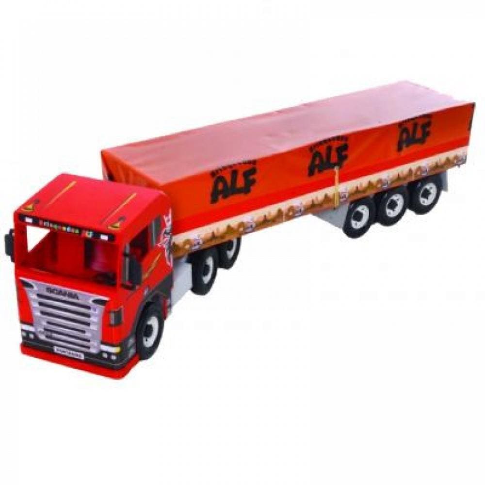 Caminhão Caçamba Grande 50 Cm Em Madeira - Bi-truck - Alf