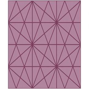 Papel De Parede Vinílico Cubic Rosa Geométrico 0,53x10m