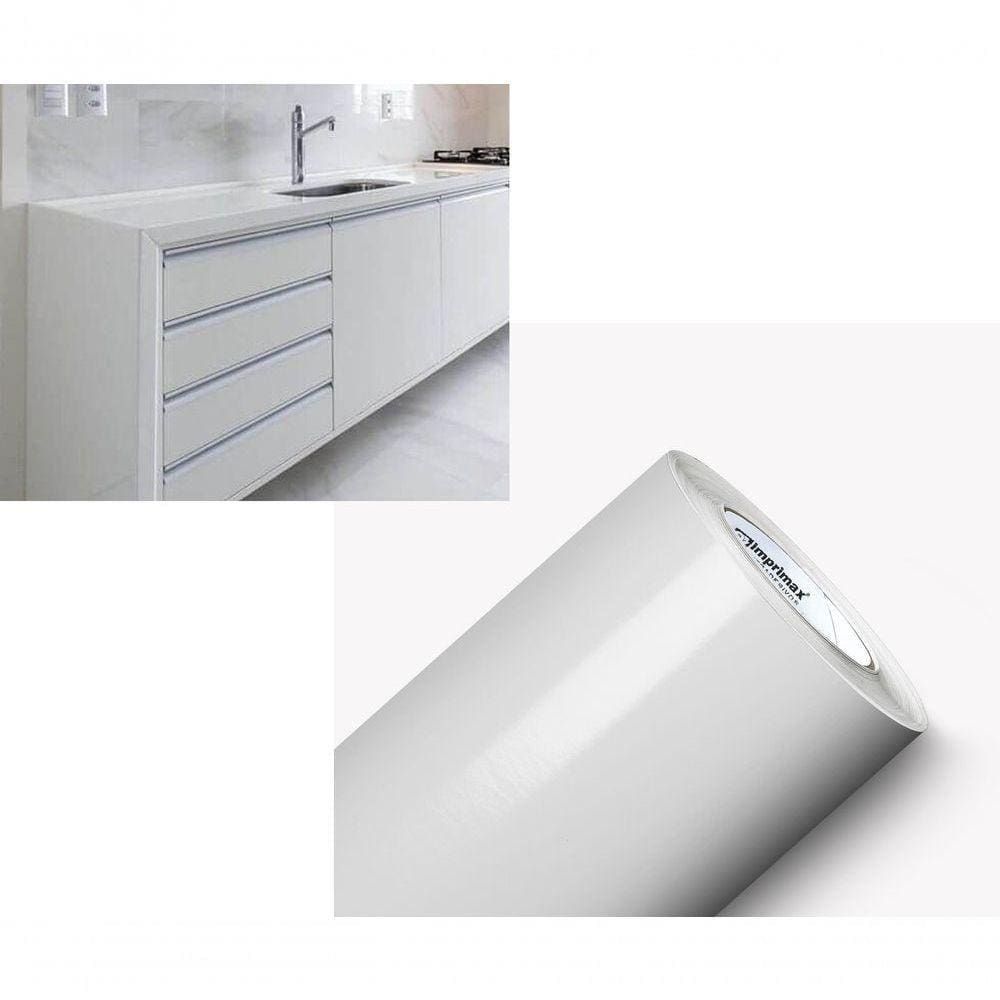 Envelopamento Adesivo Vinil 15mx50cm Branco