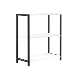 Estante Prateleira Estilo Industrial Metalão E Mdf 3 Níveis Branca