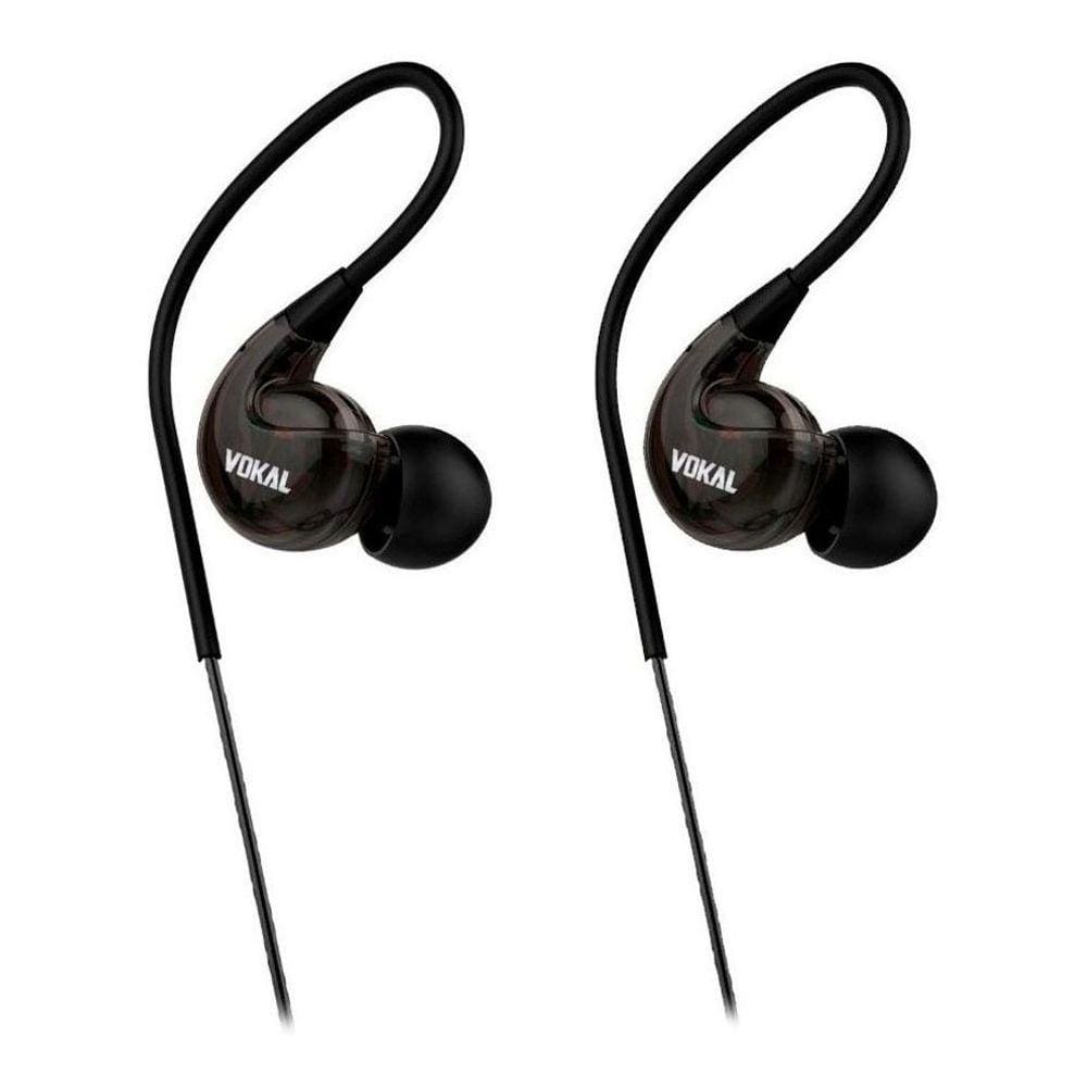 Fone de Ouvido Vokal Para Retorno de Palco E40 Extra Bass - Preto