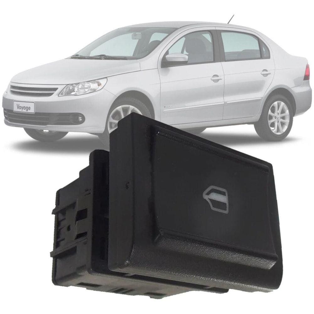 Botão de Vidro Elétrico VW Gol G5 Paniel - Traseiro Esquerdo