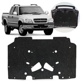 Forro Capô Manta Acústica S10 Blazer 2001 a 2011 Entrada de Ar Antirruído Isolante com Presilha Grud Gtc 5046