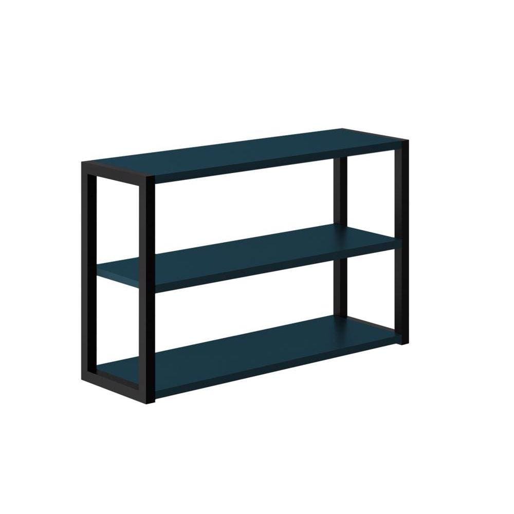 Prataleira Nicho Estilo Industrial Metal Mdf 3 Níveis 60cm