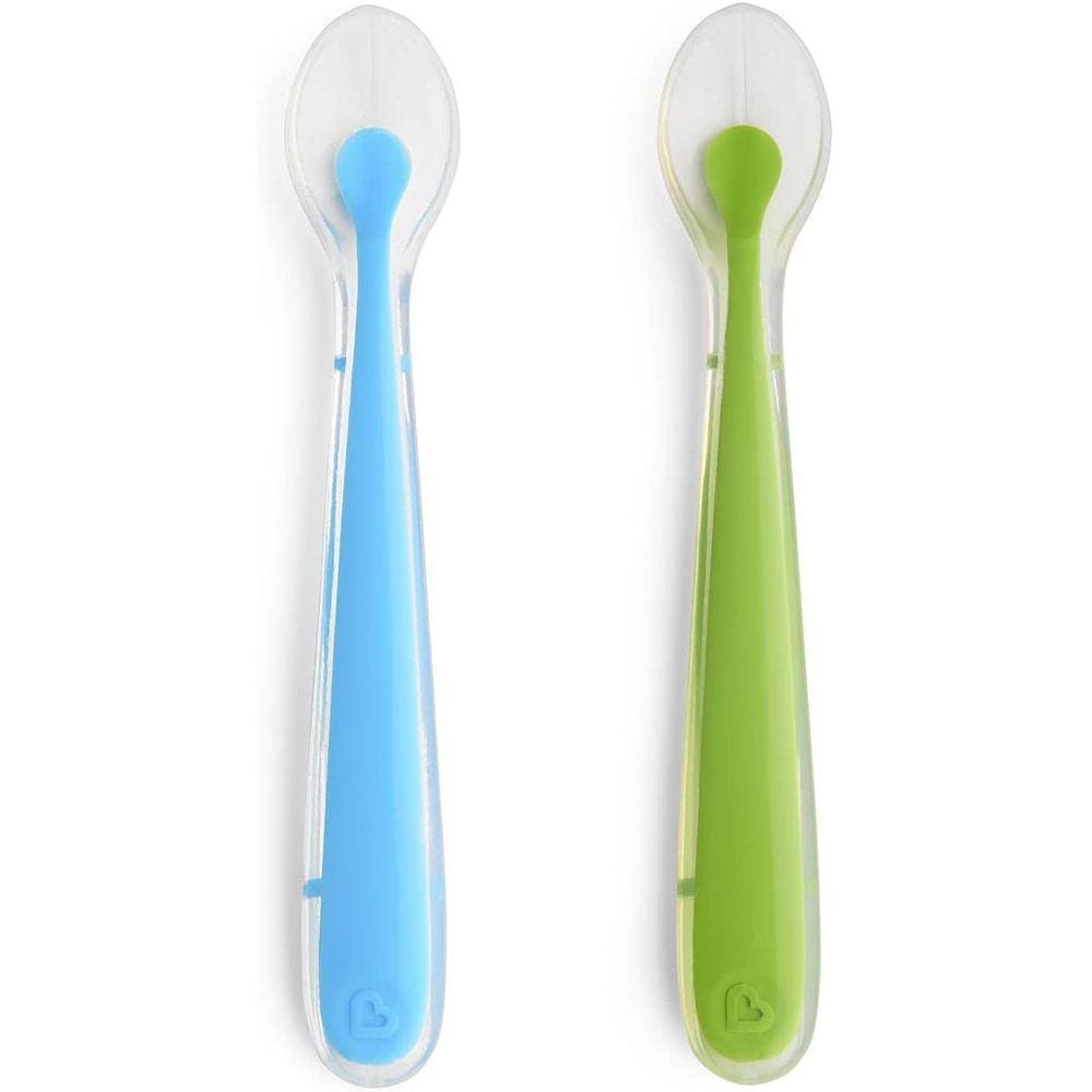Colheres de Silicone Azul e Verde - Munchkin