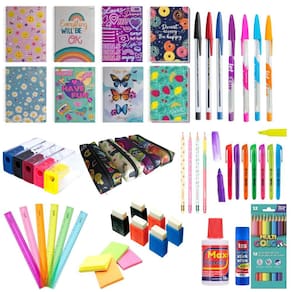 Kit  Escolar Menina Faculdade Ensino Médio E Fundamental